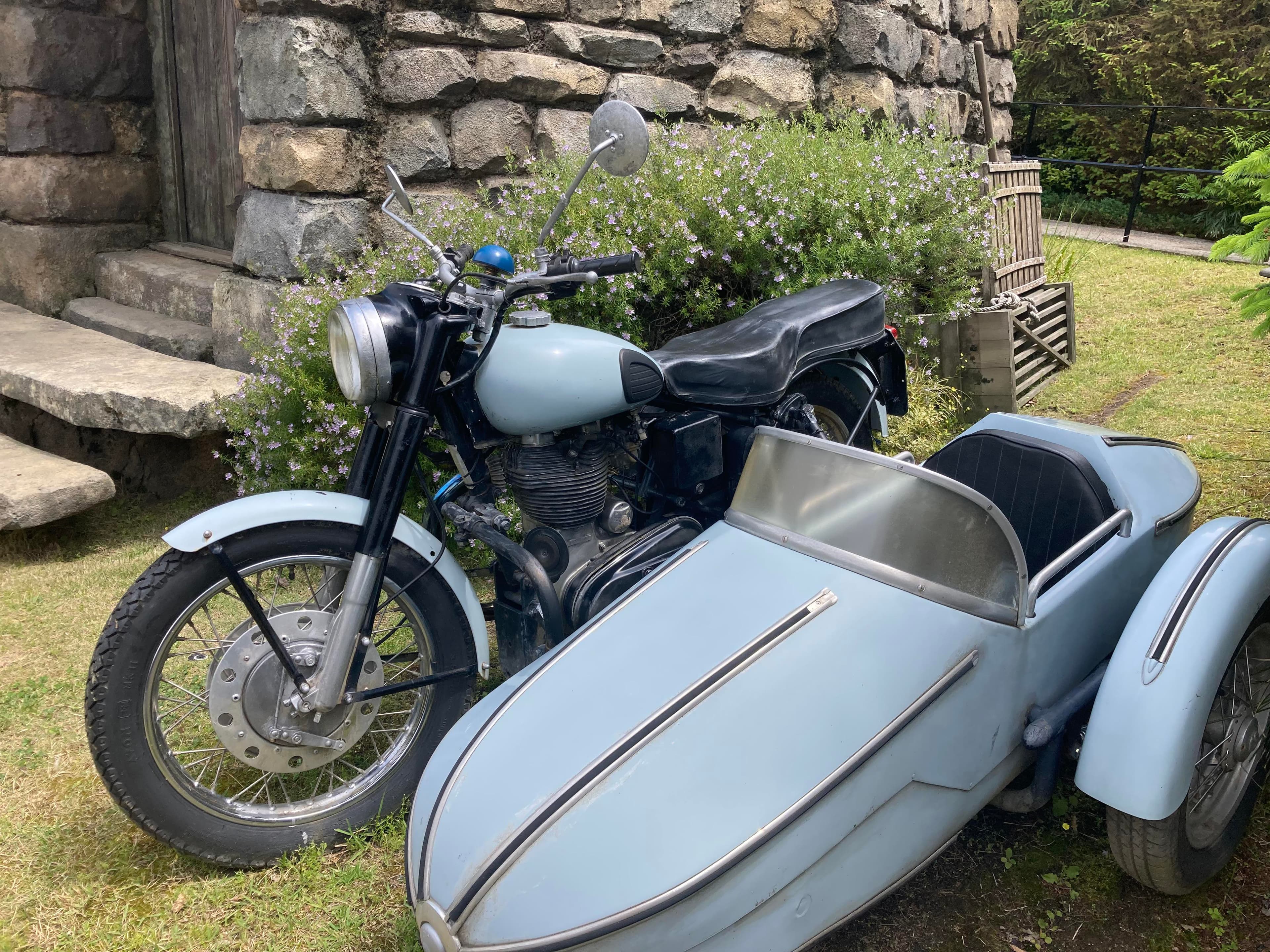 Royal Enfield Bullet with Watsonian sidecar — Hagrid's bike, Harry Potter