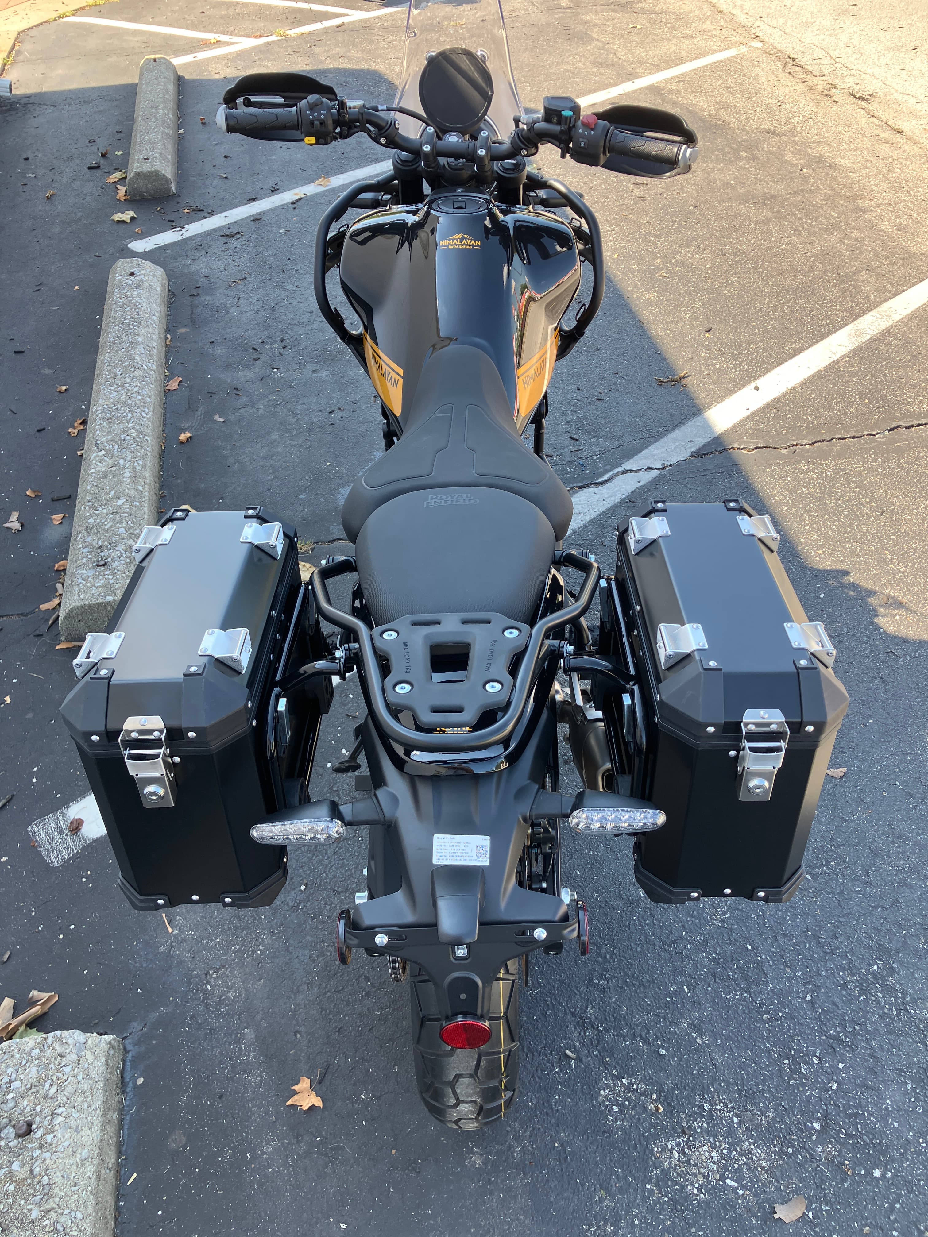 2026 Royal Enfield Himalayan 450 Tubeless Hanle Black — rear view